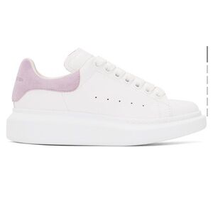 Alexander McQueen White & purple sneakers SSENSE exclusive